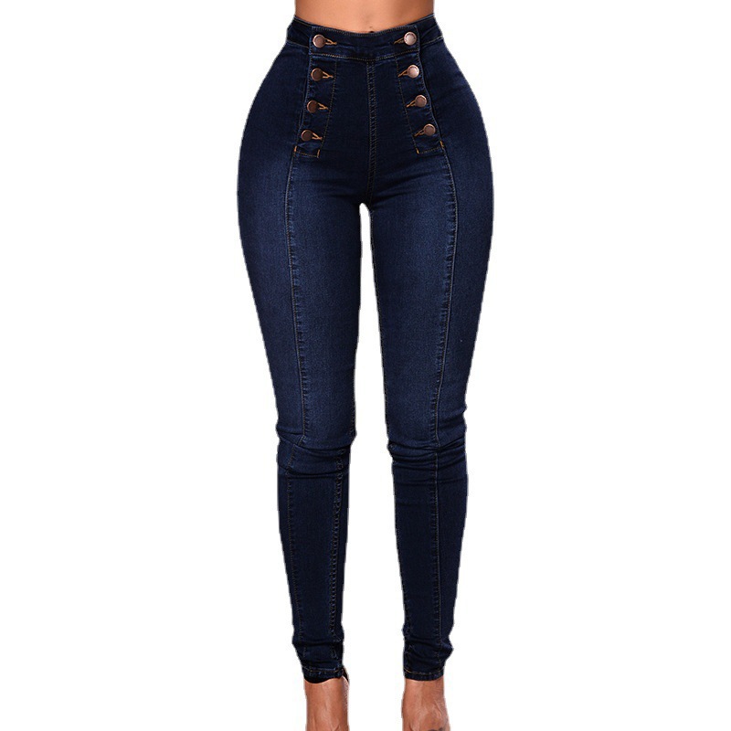 Double Breasted High Waist Skinny Jeans🔥HotSale🔥