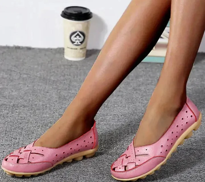 [Limited time 55% off] - 2023 women's leather breathable support flat shoes