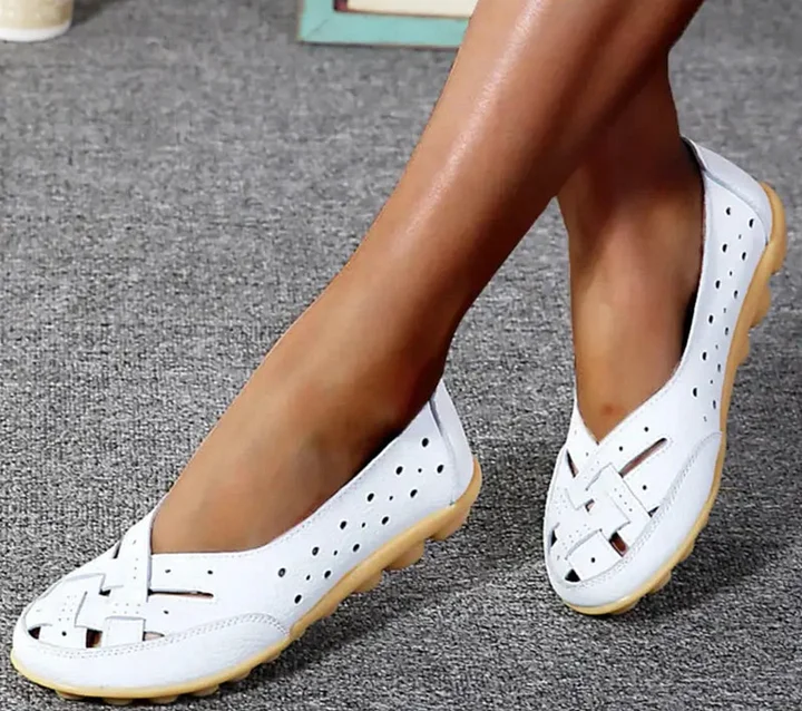 [Limited time 55% off] - 2023 women's leather breathable support flat shoes