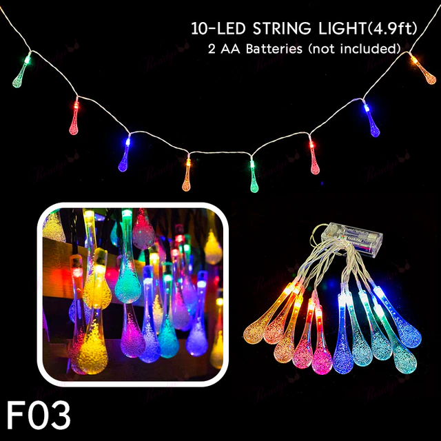 🔥LAST DAY 50% OFF🔥 - Water Drop Solar Lights