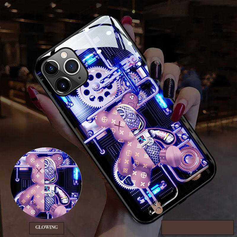 Voice Control Incoming Call Information Button LED Lighting Flashing Night Light For Apple