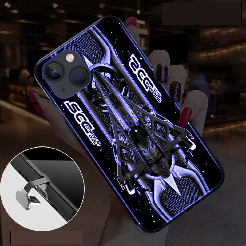 Voice Control Incoming Call Information Button LED Lighting Flashing Night Light For Apple