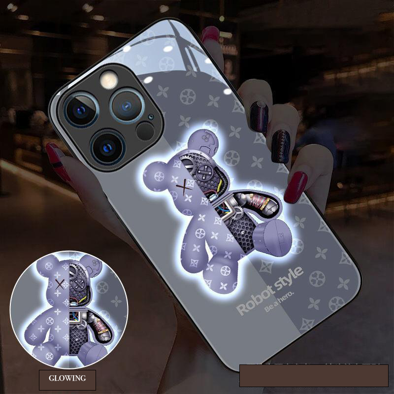 Voice Control Incoming Call Information Button LED Lighting Flashing Night Light For Apple