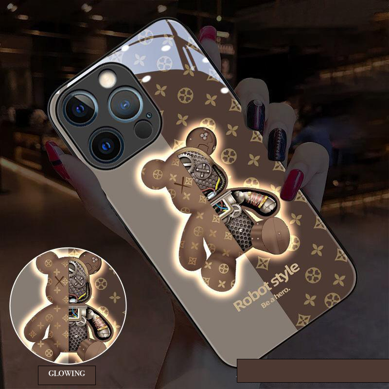 Voice Control Incoming Call Information Button LED Lighting Flashing Night Light For Apple