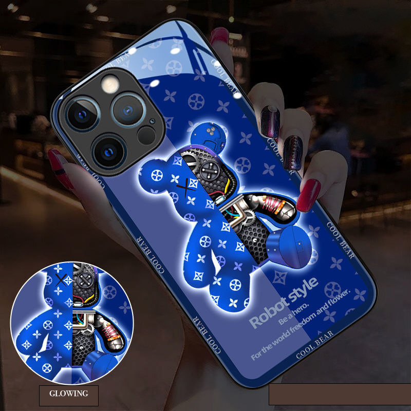 Voice Control Incoming Call Information Button LED Lighting Flashing Night Light For Apple