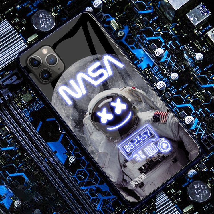 Voice Control Incoming Call Information Button LED Lighting Flashing Night Light For Apple