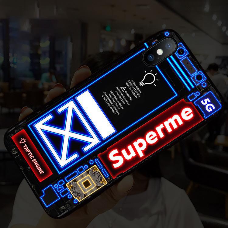 Voice Control Incoming Call Information Button LED Lighting Flashing Night Light For Apple