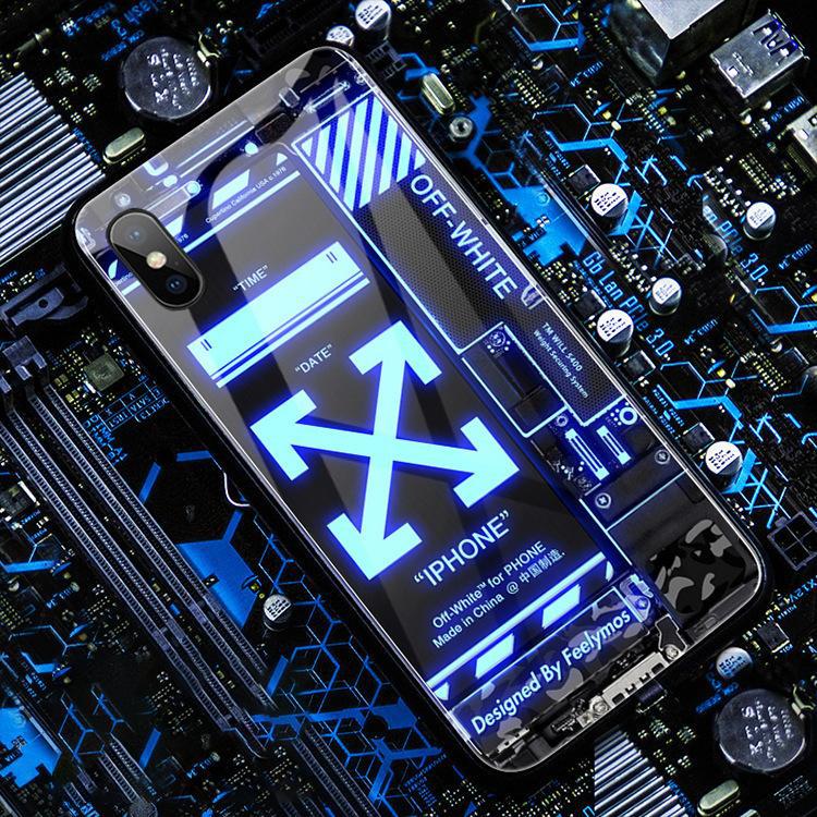 Voice Control Incoming Call Information Button LED Lighting Flashing Night Light For Apple