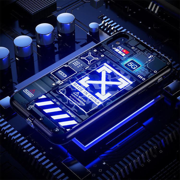 Voice Control Incoming Call Information Button LED Lighting Flashing Night Light For Apple