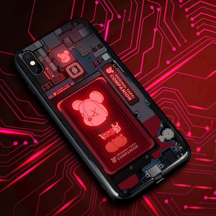 Voice Control Incoming Call Information Button LED Lighting Flashing Night Light For Apple