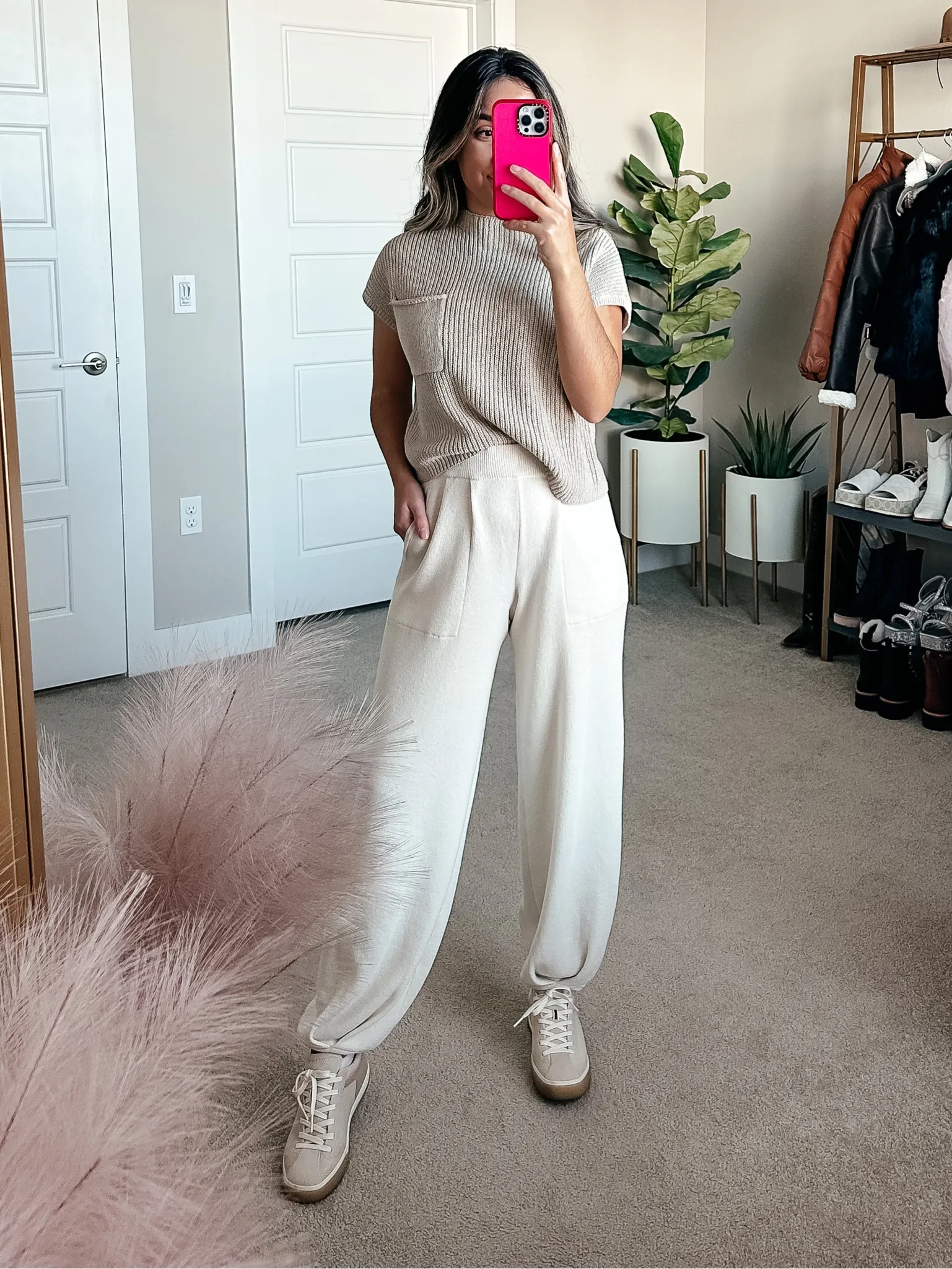 Women's Knitted Sweater Set