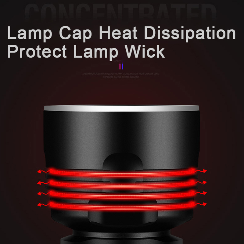 LED Flashlight High Lumens XLM-P70 Most Powerful USB No Battery Rechargeable Waterproof Ultra Bright Lantern Camping Hand Lamp