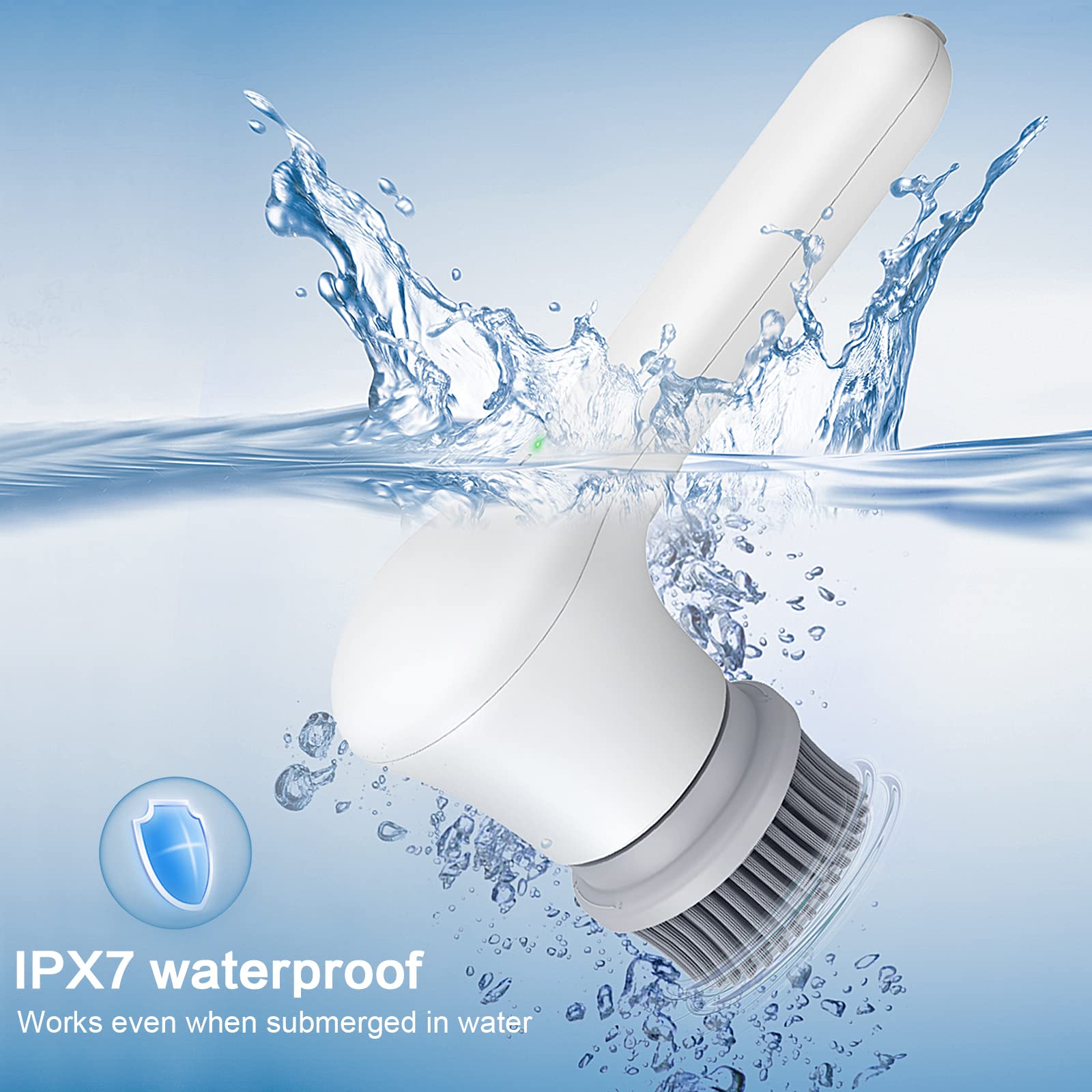 Electric Spin Scrubber - Cordless Power Scrubber Cleaning Brush