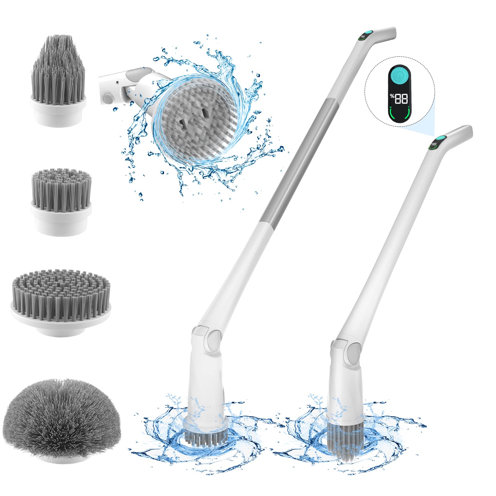 Electric Spin Scrubber - Cordless Power Scrubber Cleaning Brush