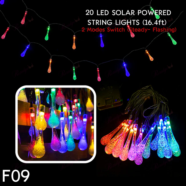 🔥LAST DAY 50% OFF🔥 - Water Drop Solar Lights