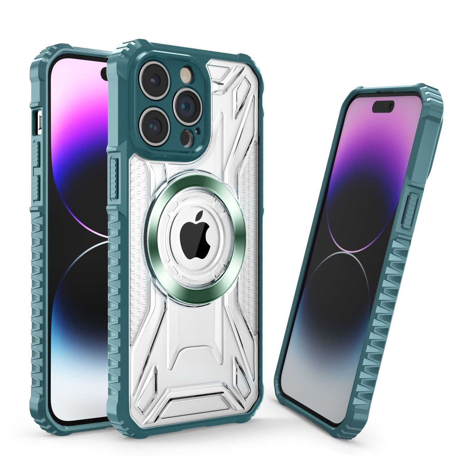Magnetic Attraction Anti-Skid Pattern Case Cover For iPhone