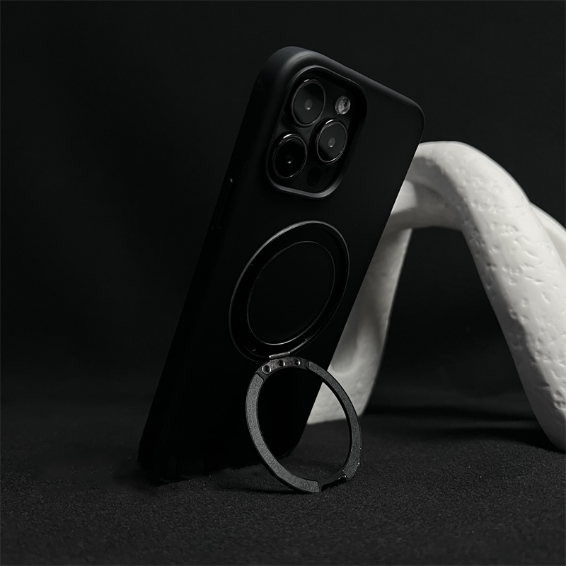 360-Degree Rotating Magnetic Attraction Bracket Case Cover For iPhone