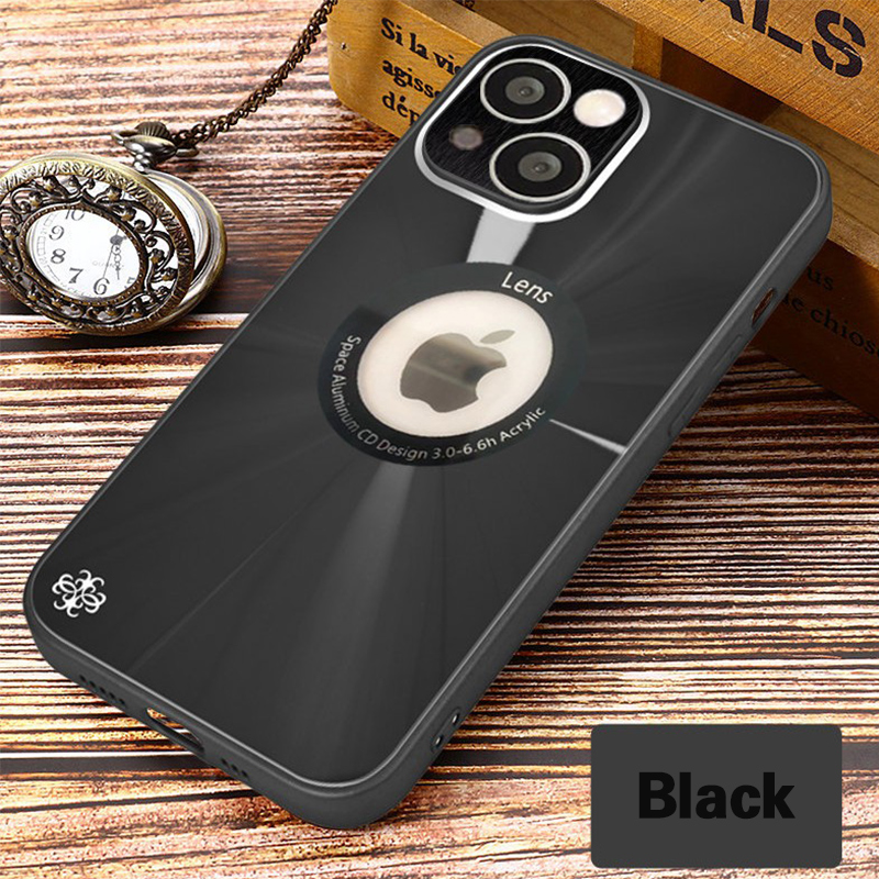 Tempered Glass Glossy Glare Case Cover For iPhone