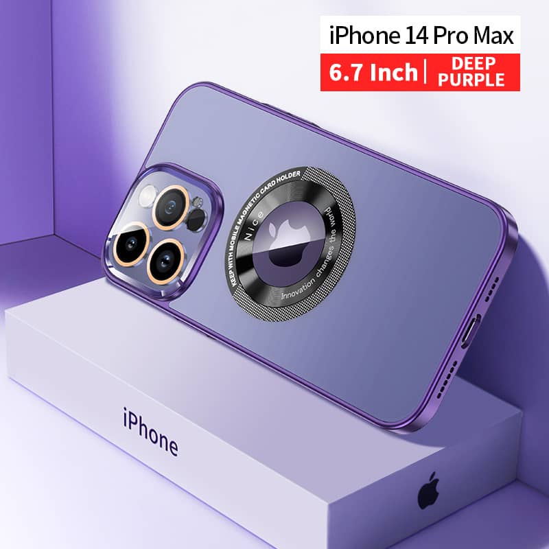 Magnetic Attraction Frosted Lens Protection Case Cover For iPhone