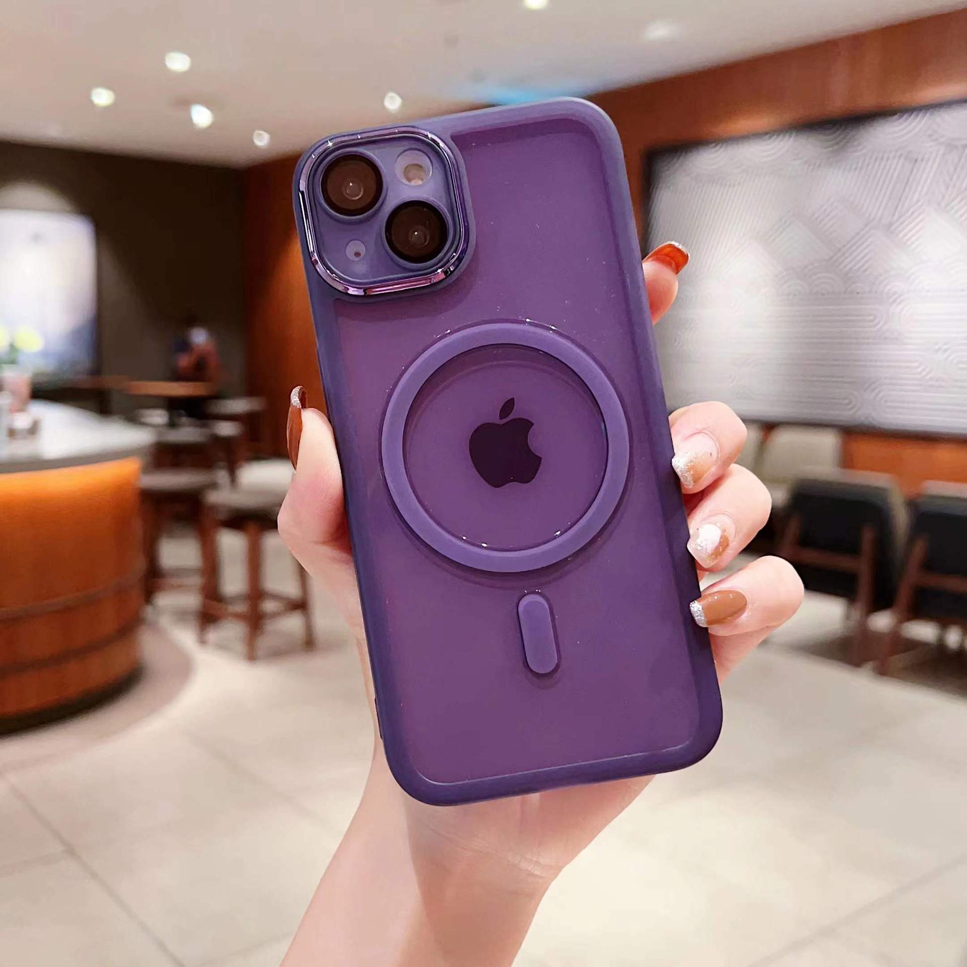 Simple Anti-drop Magnetic Attraction Case Cover For iPhone