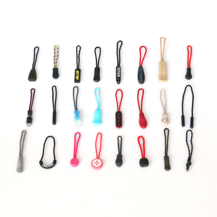 Custom Silicone Zipper Puller Plastic Adjustable Sliders