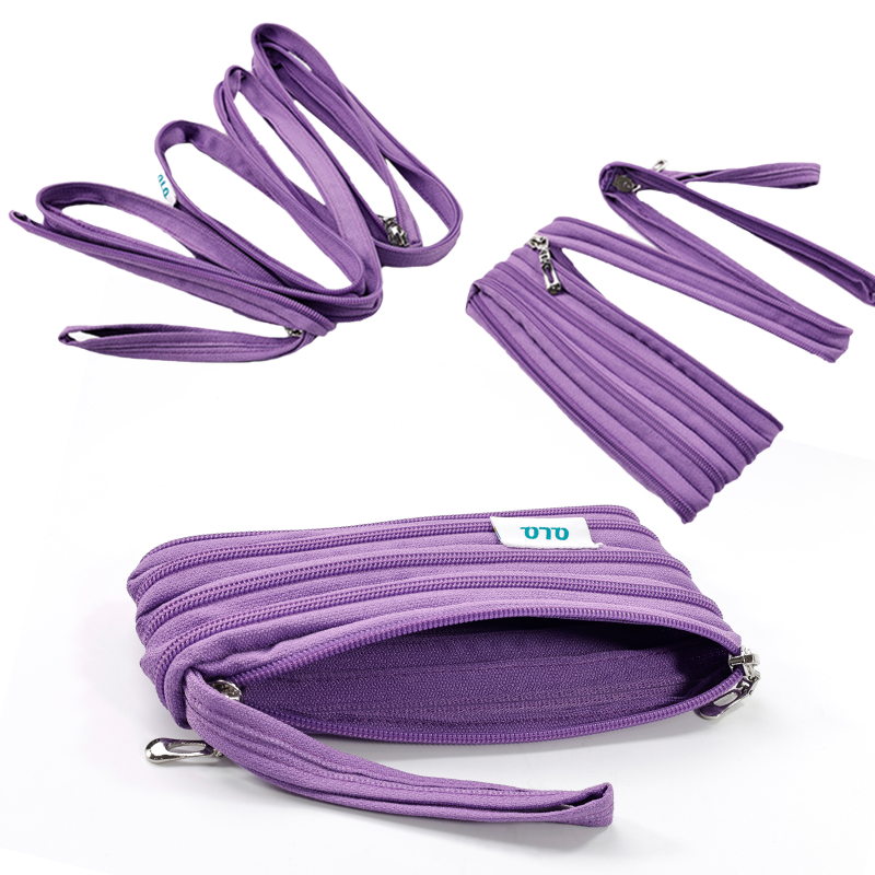 Special zipper pouch with changeable emergency rope purse-QLQ Zipper