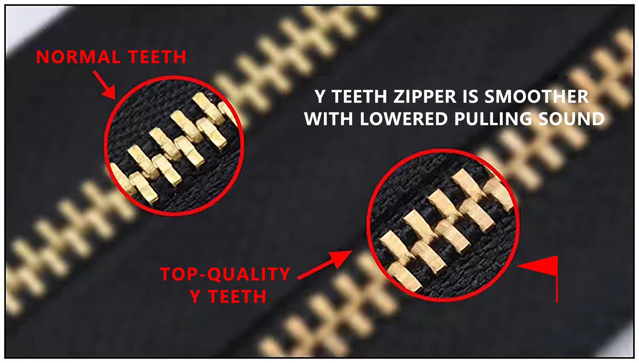 Y-teeth made of 65 brass