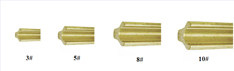 different sizes of Y wire 