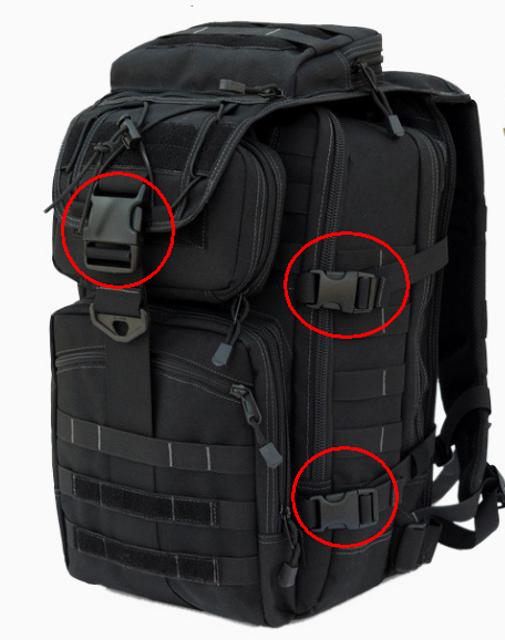 The black backpack