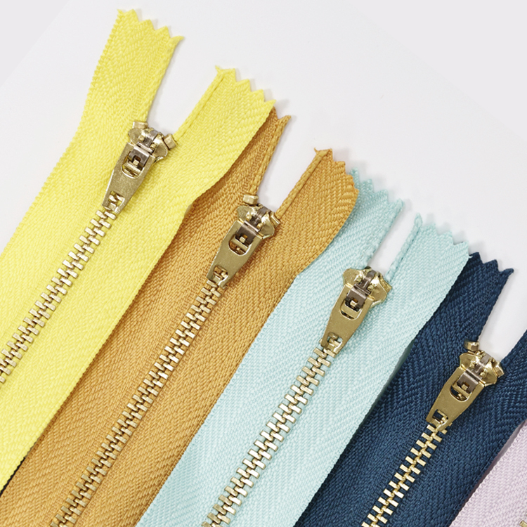 Zipper Supplier Wholesale YG Slider Brass Metal Zipper For Jeans 