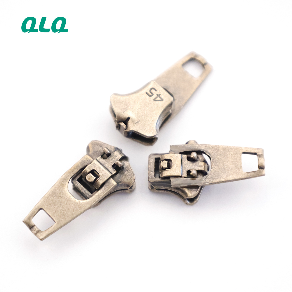 Antique brass color Stainless Steel YG For Jeans Metal Zipper YG Slider