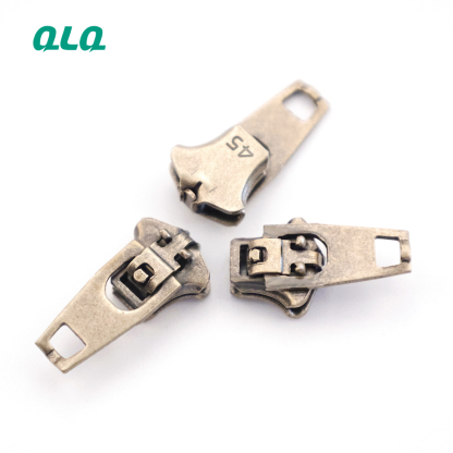 Antique brass color Stainless Steel YG For Jeans Metal Zipper YG Slider