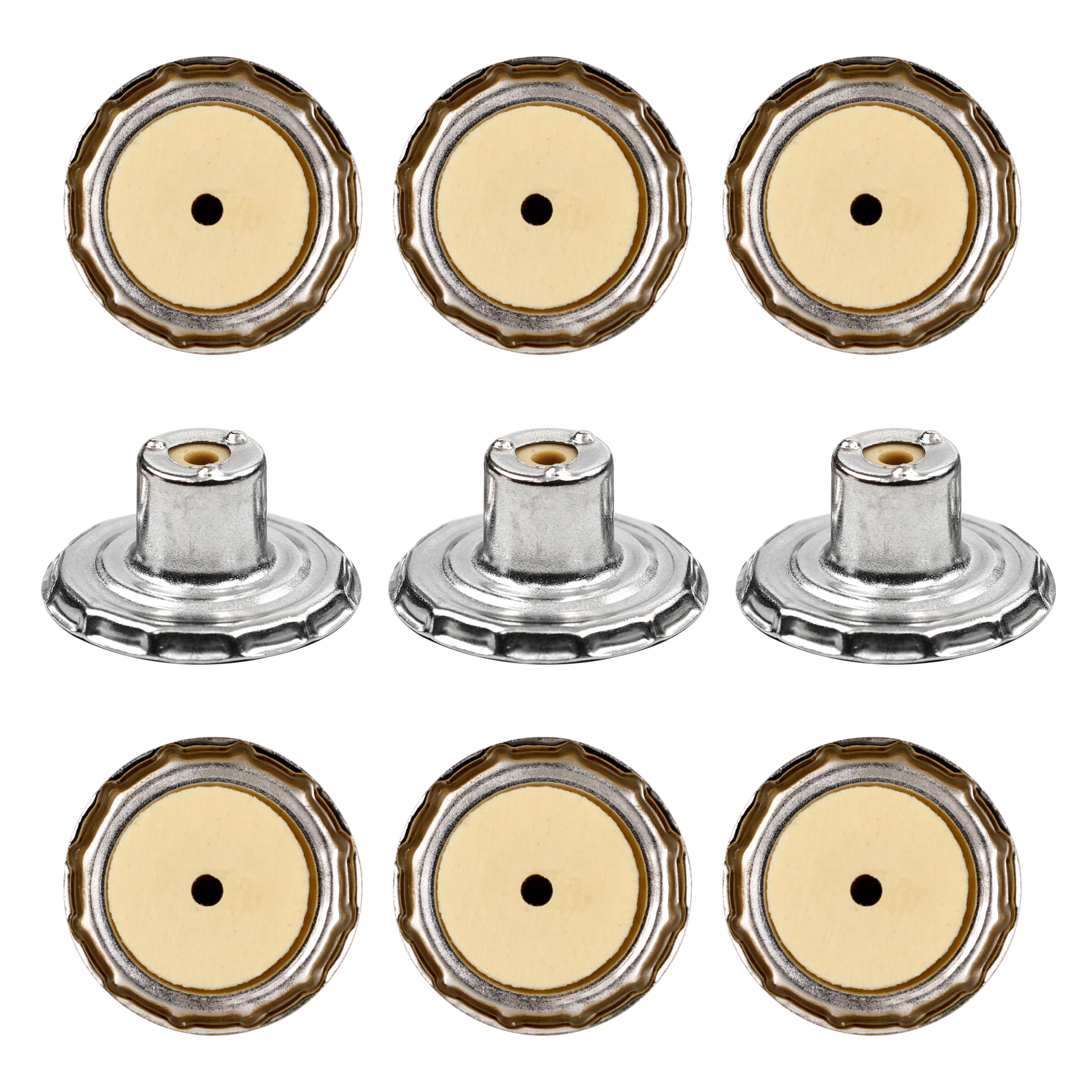 Professional Button Factory Four Types Of Jeans Button Underparts For Jacket Denim Custom Logo Stainless Steel Metal Button