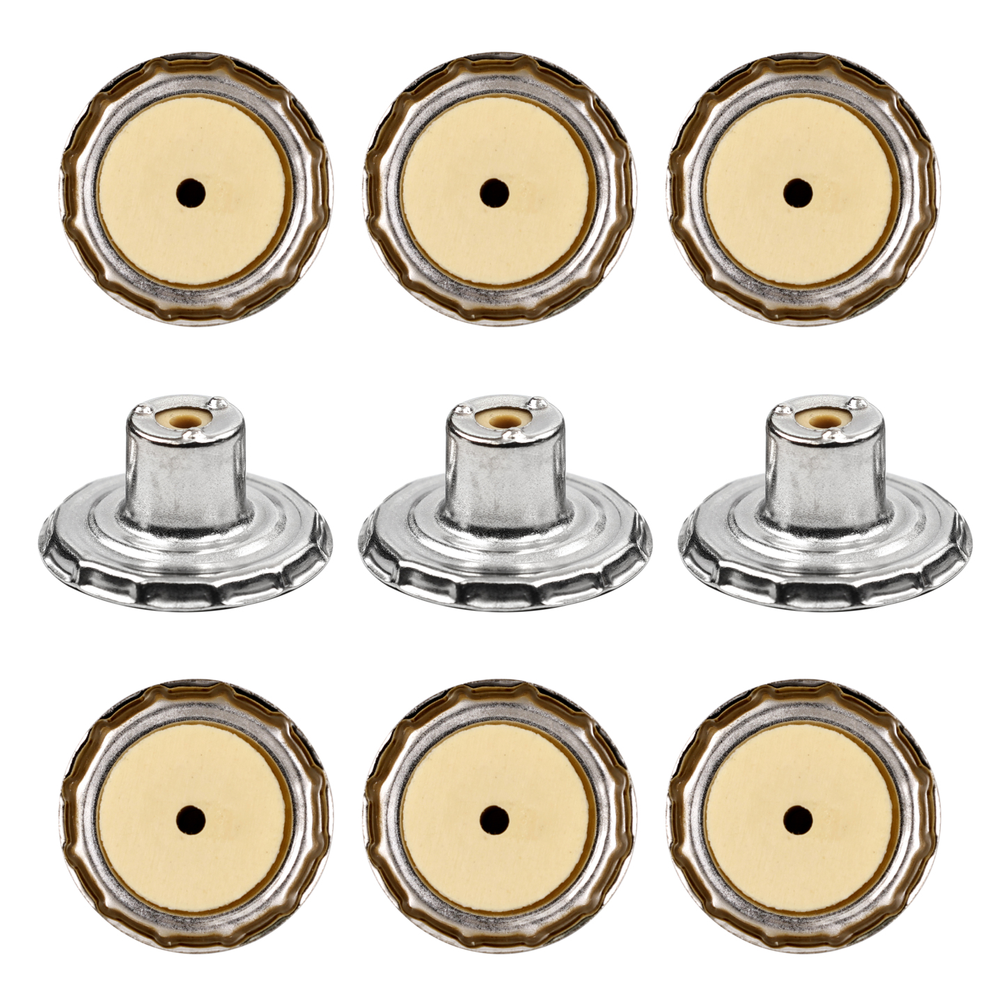 Professional Button Factory Four Types Of Jeans Button Underparts For Jacket Denim Custom Logo Stainless Steel Metal Button