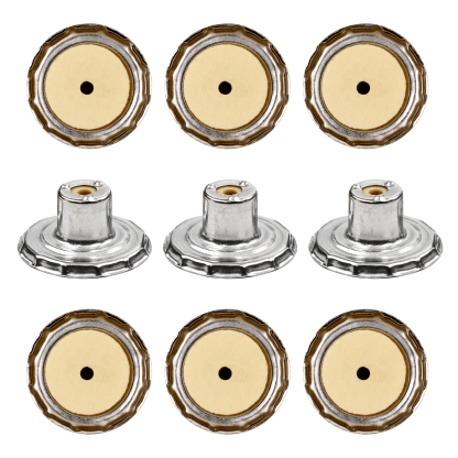 Professional Button Factory Four Types Of Jeans Button Underparts For Jacket Denim Custom Logo Stainless Steel Metal Button