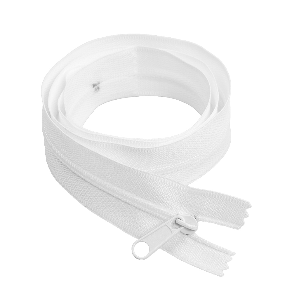 Custom Size White Nylon Zips Auto Lock Zipper-QLQ Zipper