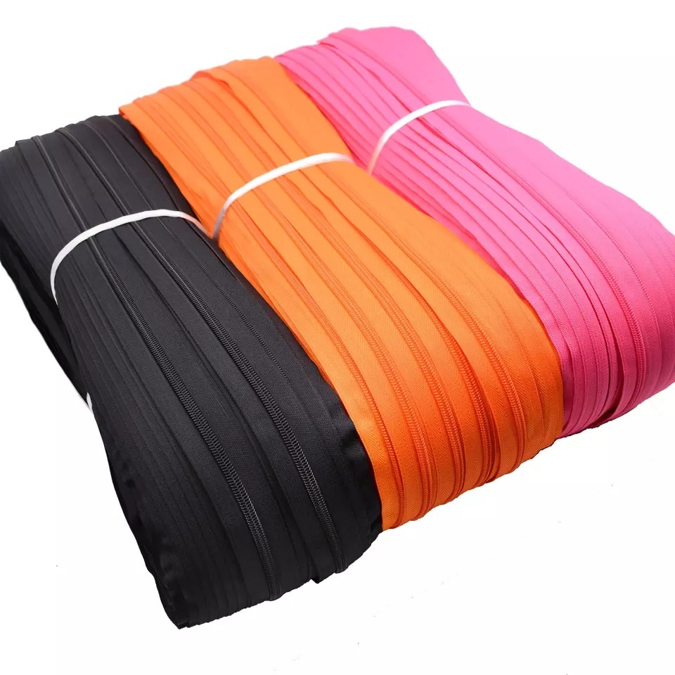 Wholesale Stock High Quality 3# Customized Nylon Zipper Rolls-QLQ Zipper