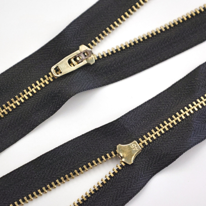 Zipper Supplier Wholesale Custom Brass Metal Zippers 10 35 60 cm-QLQ Zipper