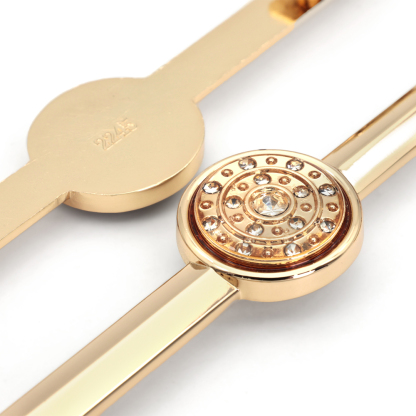 Metal bag handle customized hardware accessories gold pull-QLQ Zipper