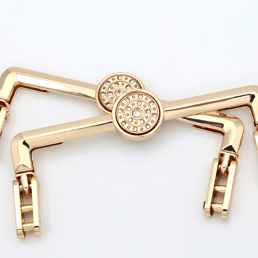 Metal bag handle customized hardware accessories gold pull-QLQ Zipper