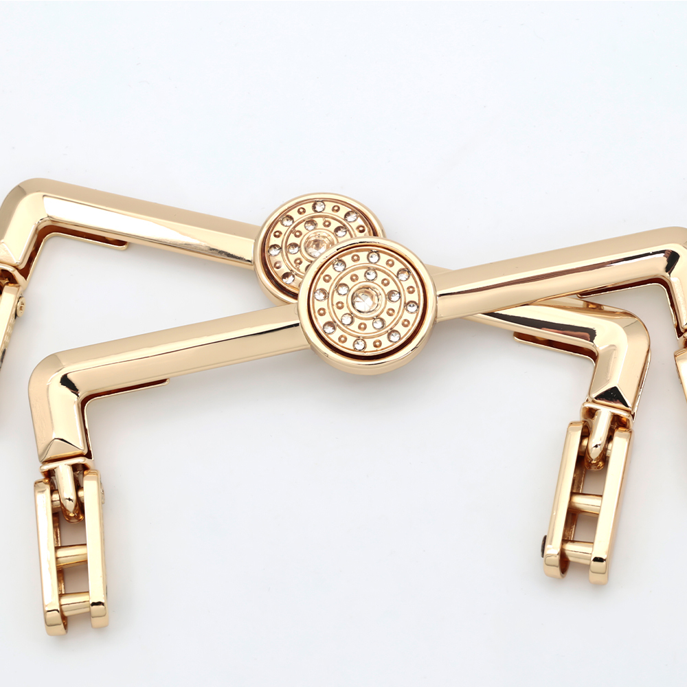 Metal bag handle customized hardware accessories gold pull-QLQ Zipper