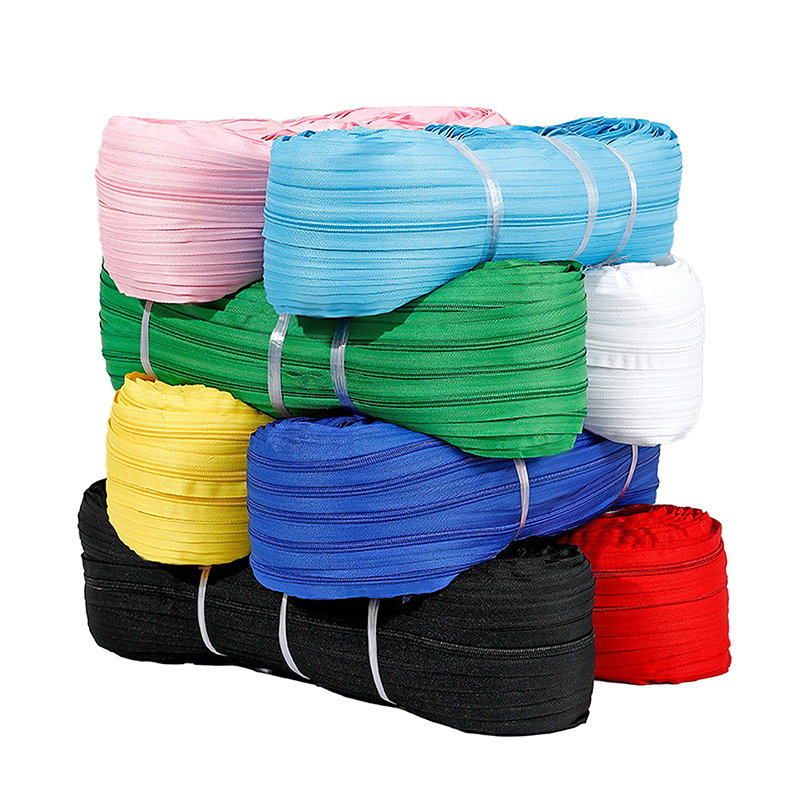 Wholesale Stock High Quality 3# Customized Nylon Zipper Rolls-QLQ Zipper