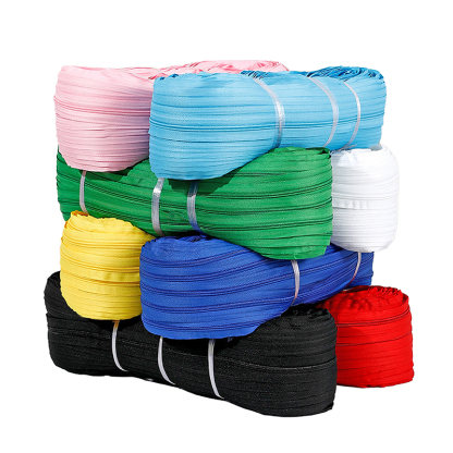 Nylon Zipper Tape N3 Nylon coil zipper Tape Colorful Nylon Zipper Roll-QLQ Zipper
