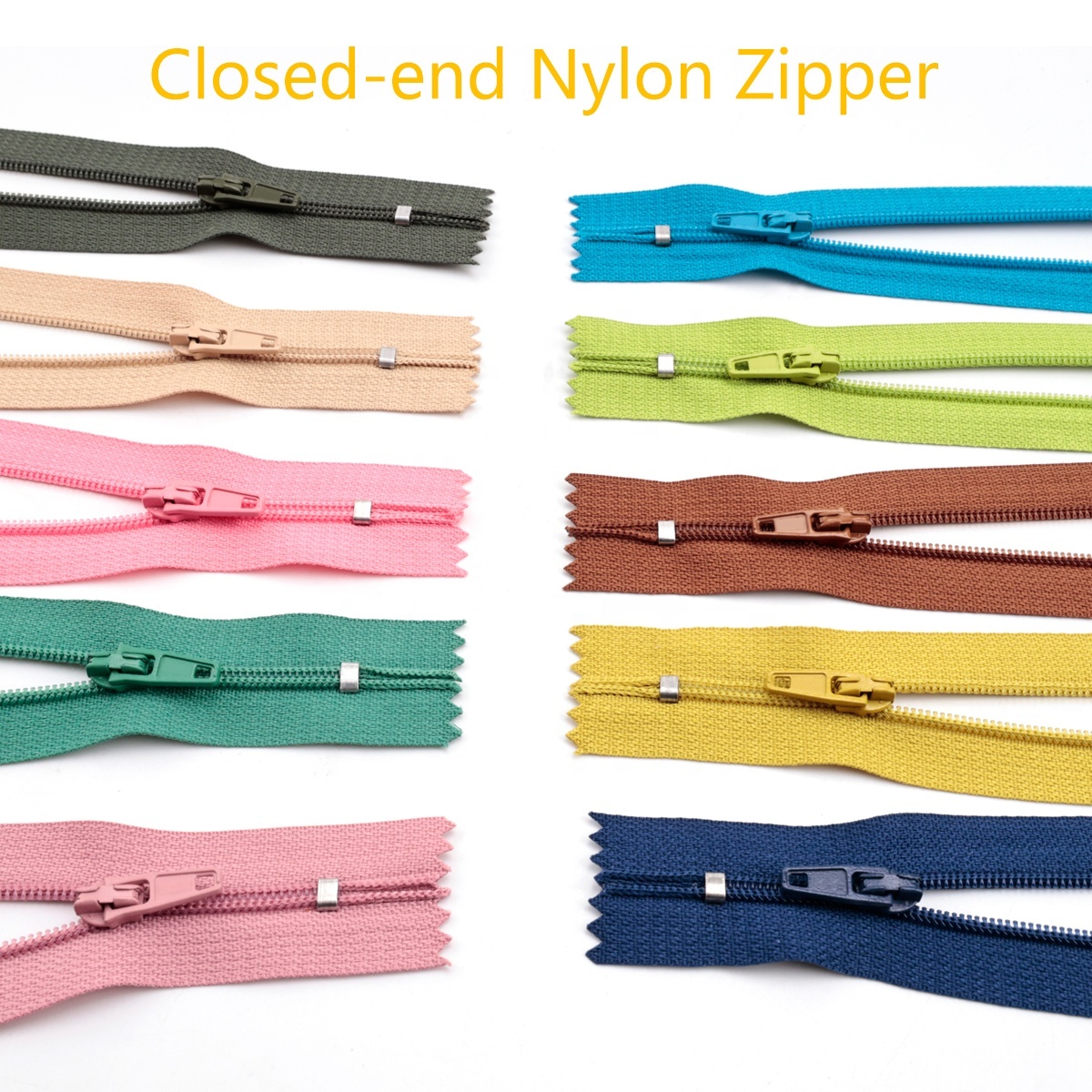 China Factory Competitive Price Custom Closed End Nylon Zipper-QLQ Zipper