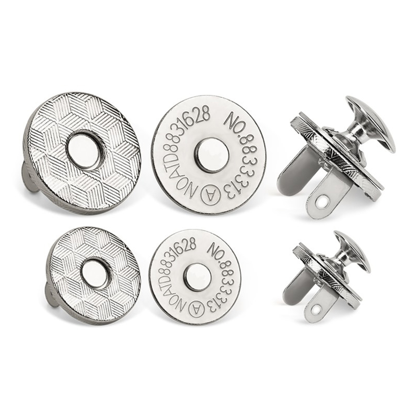 hot sale double sided DIY handmade leather hardware bump nail magnetic button for lady bag magnetic button magnetic buckle