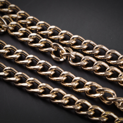 high-class Shiny metal chain For bag hardware accessories-QLQ Zipper