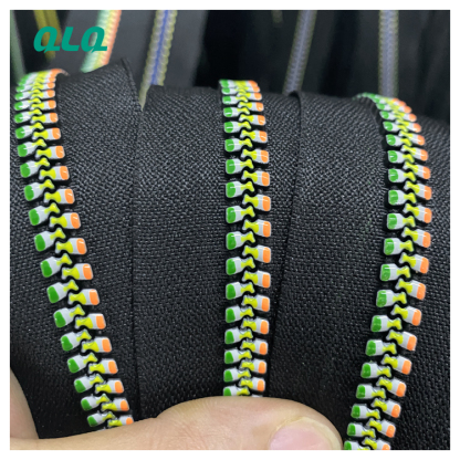 Great Price Custom 3# 5# 6#  8# 10#Colorful Plastic Zipper -QLQ Zipper