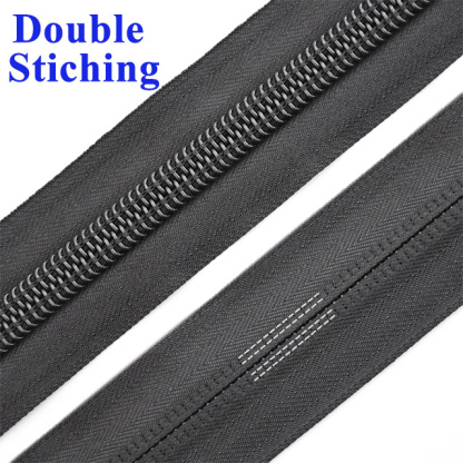 Design Nylon Coil Zipper Bags Customized Stitch Nylon Zip Cursor-QLQ Zipper