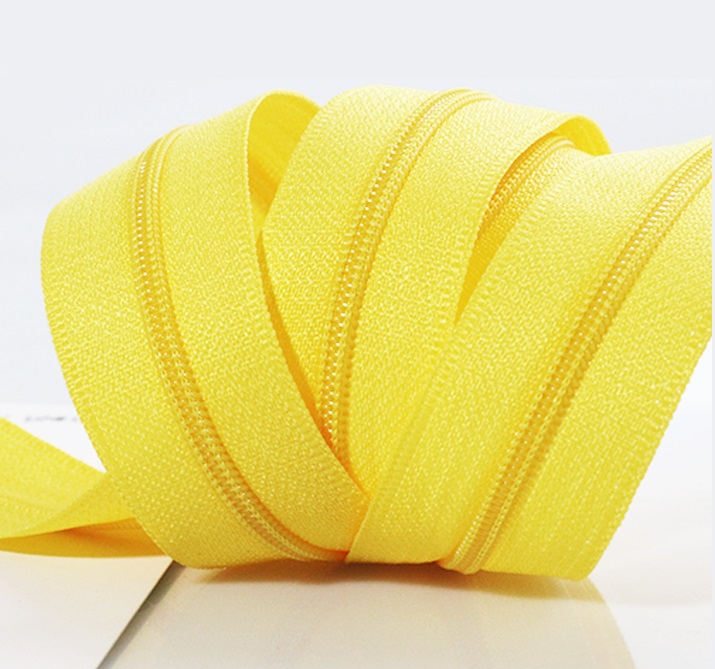 Factory Price Wholesale large industrial Customized Yellow Red Nylon Zipper Tape -QLQ Zipper