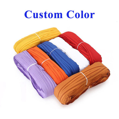 Design Nylon Coil Zipper Bags Customized Stitch Nylon Zip Cursor-QLQ Zipper